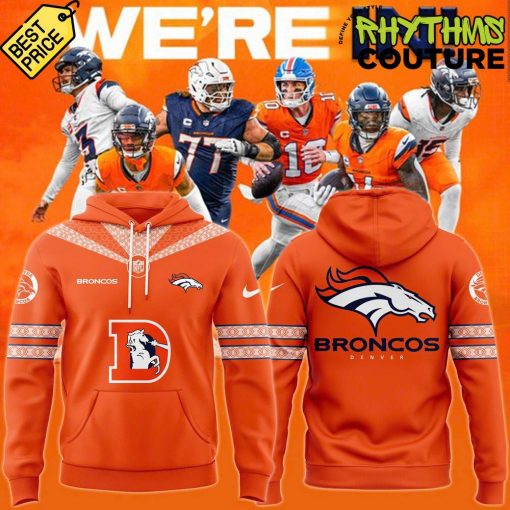 Denver Broncos Throwback Orange Hoodie