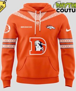 Denver Broncos Throwback Orange Hoodie