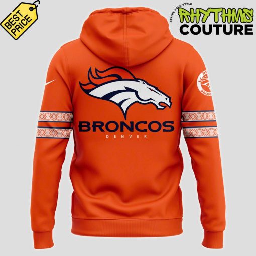 Denver Broncos Throwback Orange Hoodie