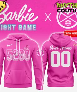 Denver Nuggets x Barbie Night Game Pink Hoodie