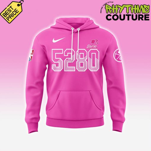 Denver Nuggets x Barbie Night Game Pink Hoodie