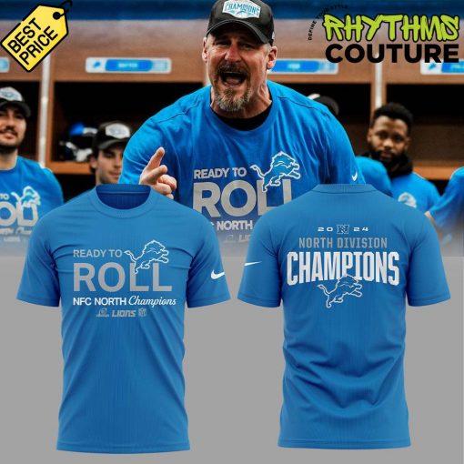 Detroit Lions 2024 NFC North Division Champions “Ready To Roll” Shirt