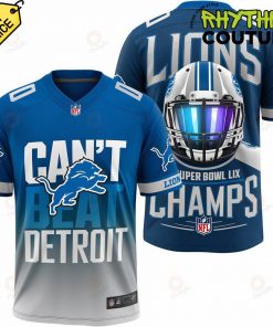 Detroit Lions “Can’t Beat Detroit” Super Bowl LIX Champs Jersey