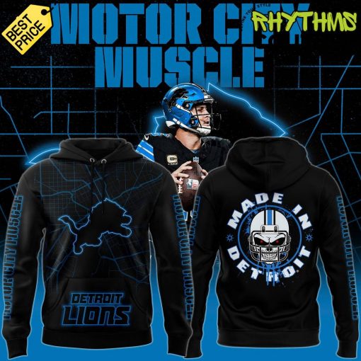 Detroit Lions Motor City Muscle “Made in Detroit” Hoodie