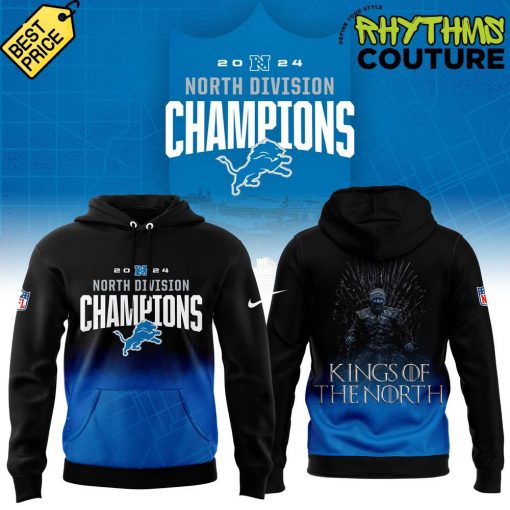 Detroit Lions NFC North Champions Kings of The North Hoodie