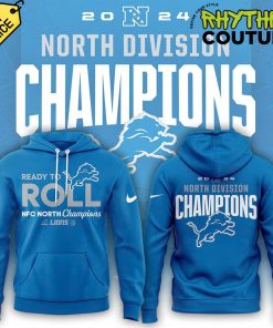 Detroit Lions NFC North Champions “Ready To Roll” Blue Hoodie