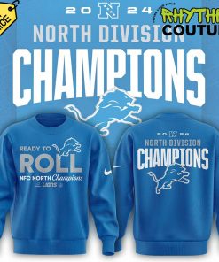 Detroit Lions NFC North Champions Ready To Roll Blue Sweatshirt