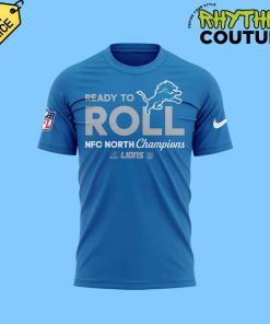 Detroit Lions NFC North Champions Ready To Roll Blue Tee