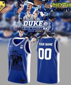 Duke Blue Devils Basketball Blue Planet Limited Edition Blue Jersey