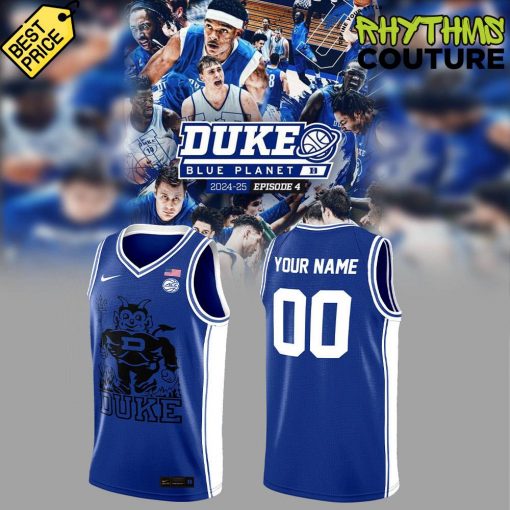 Duke Blue Devils Basketball Blue Planet Limited Edition Blue Jersey