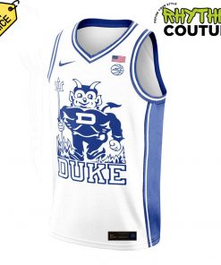 Duke Blue Devils Basketball Blue Planet Limited Edition White Jersey