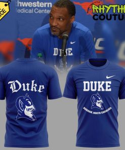 Duke Blue Devils Basketball Coach Chris Carrawell Blue Tee