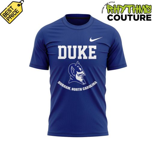 Duke Blue Devils Basketball Coach Chris Carrawell Blue Tee