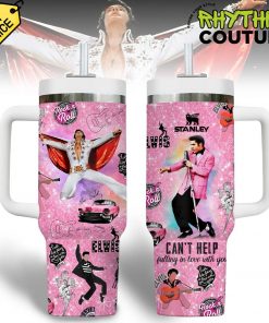 Elvis Presley Rock n Roll Legend Pink Stanley Tumbler