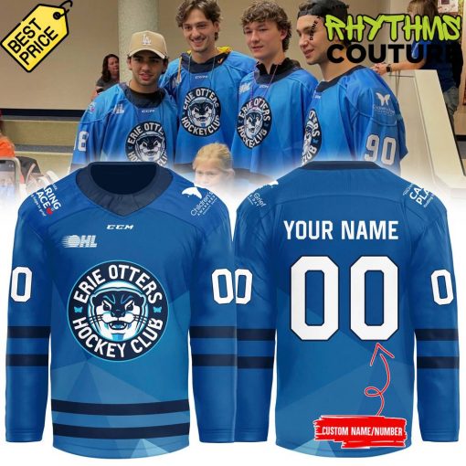 Erie Otters Highmark Club Caring Place Blue Jersey