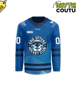 Erie Otters Highmark Club Caring Place Blue Jersey