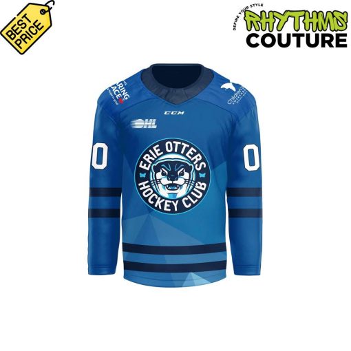 Erie Otters Highmark Club Caring Place Blue Jersey