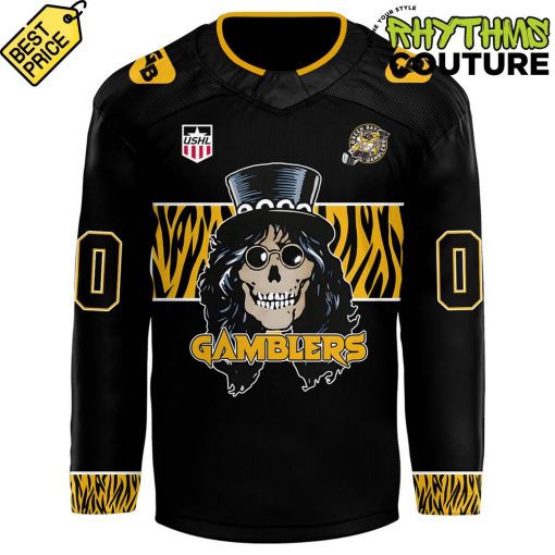 Green Bay Gamblers Hair Nation Jersey Auction Limited Edition Hockey Jersey