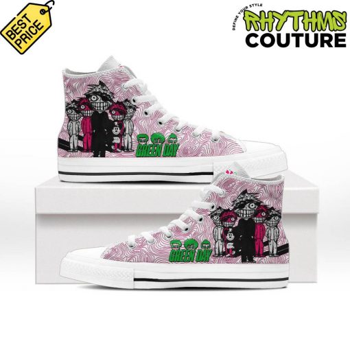 Green Day Band High Top Canvas Shoes