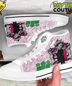 Green Day Band High Top Canvas Shoes