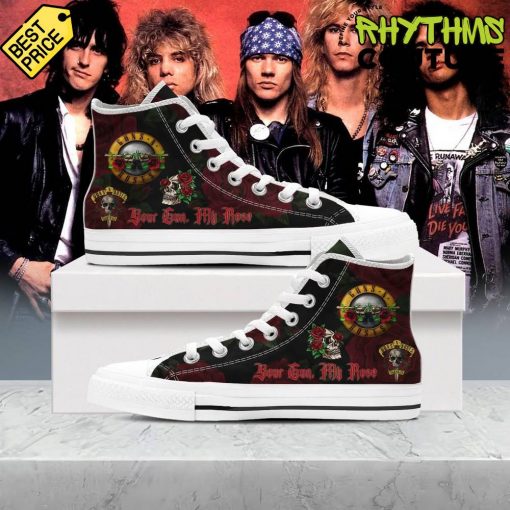 Guns N’ Roses “Your Gun My Rose” High Top Canvas Shoes