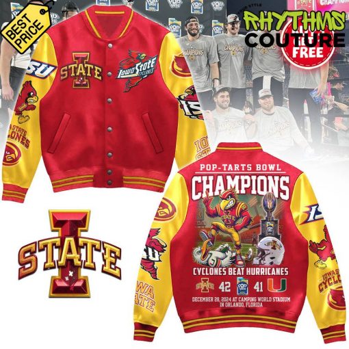 Iowa State Cyclones Pop-Tart Bowl Champions Baseball Jacket