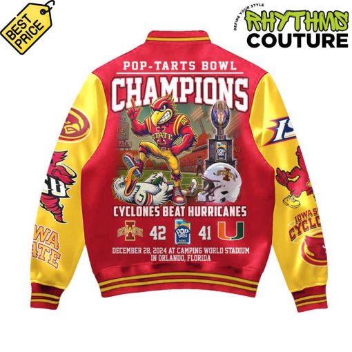 Iowa State Cyclones Pop-Tart Bowl Champions Baseball Jacket