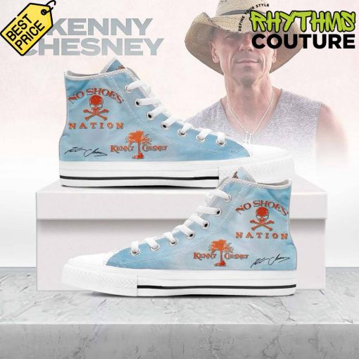 Kenny Chesney No Shoes Nation High Top Canvas Shoes