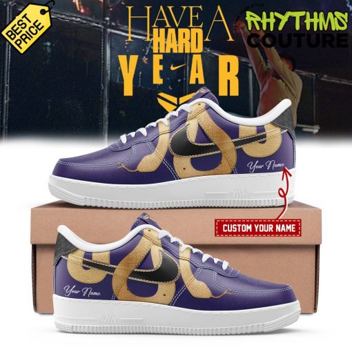 Kobe Mamba Year of the Snake Personalized Purple Air Force 1 Sneaker