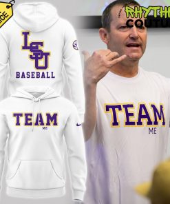 LSU Baseball Team Me White Hoodie