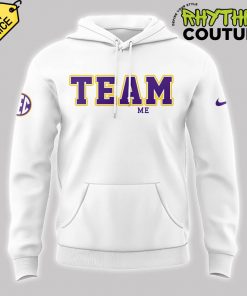 LSU Baseball Team Me White Hoodie