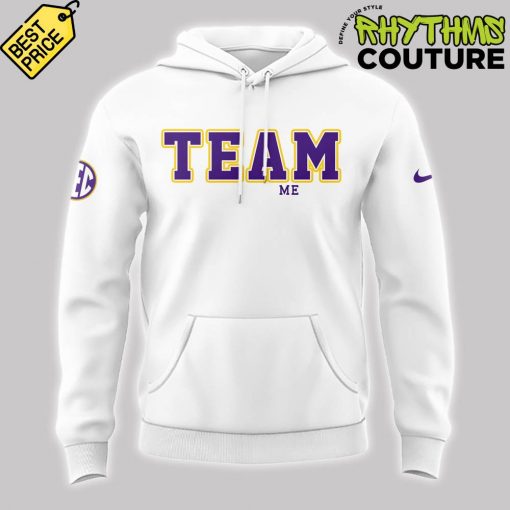 LSU Baseball Team Me White Hoodie