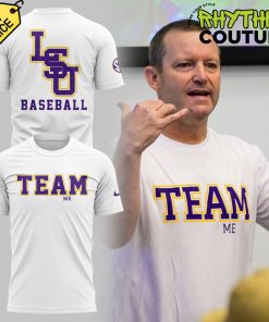 LSU Baseball Team Me White Shirt