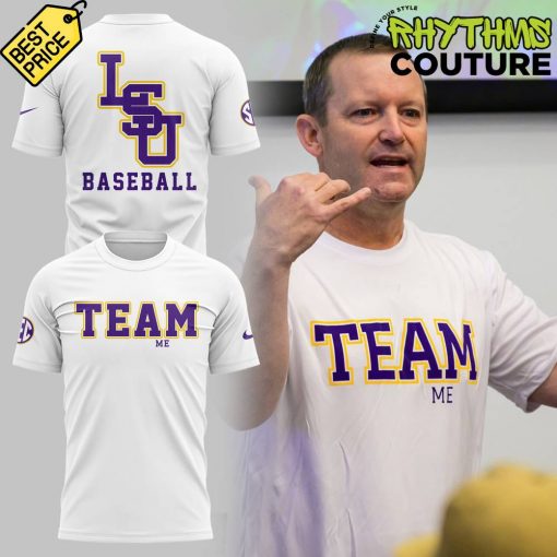 LSU Baseball Team Me White Shirt