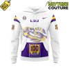 LSU Tigers 100th Tiger Stadium White Hoodie