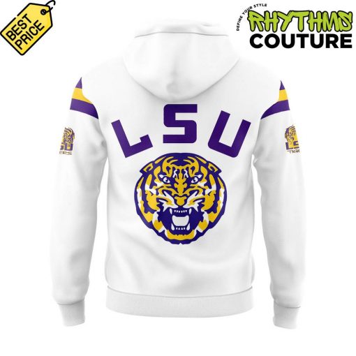 LSU Tigers 100th Tiger Stadium White Hoodie