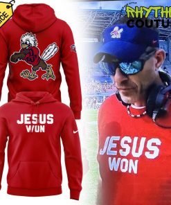 Liberty Flames Coach Jamey Chadwell Jesus Won Hoodie