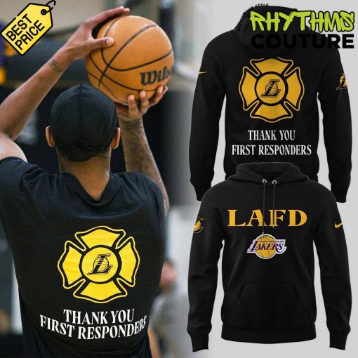 Los Angeles Lakers LAFD Thank You First Responders Hoodie