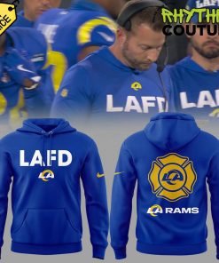 Los Angeles Rams Coach Sean McVay LAFD Blue Hoodie