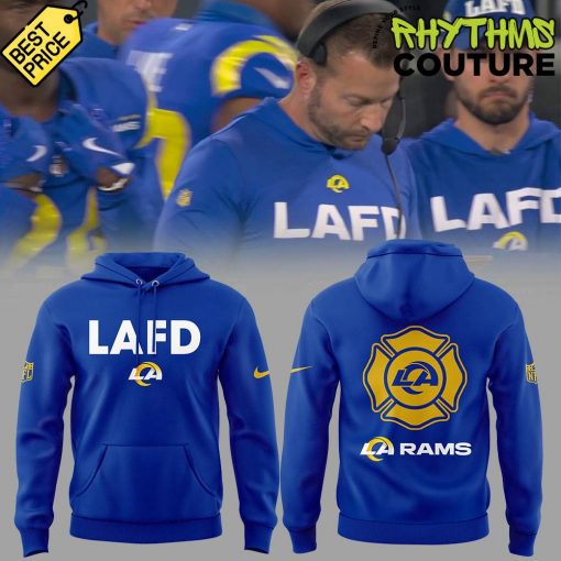 Los Angeles Rams Coach Sean McVay LAFD Blue Hoodie