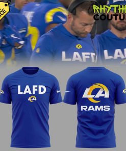 Los Angeles Rams Coach Sean McVay LAFD Blue Shirt