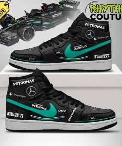 Mercedes Benz AMG PETRONAS Racing Team Air Jordan 1 Sneaker