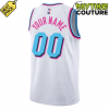 Miami HEAT Original Vice White Basketball Jersey (3)