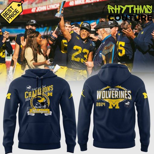 Michigan Wolverines ReliaQuest Bowl 2024 Champs Hoodie