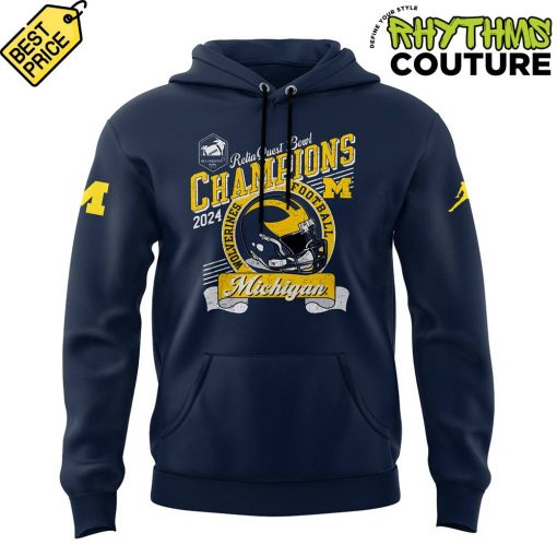 Michigan Wolverines ReliaQuest Bowl 2024 Champs Hoodie