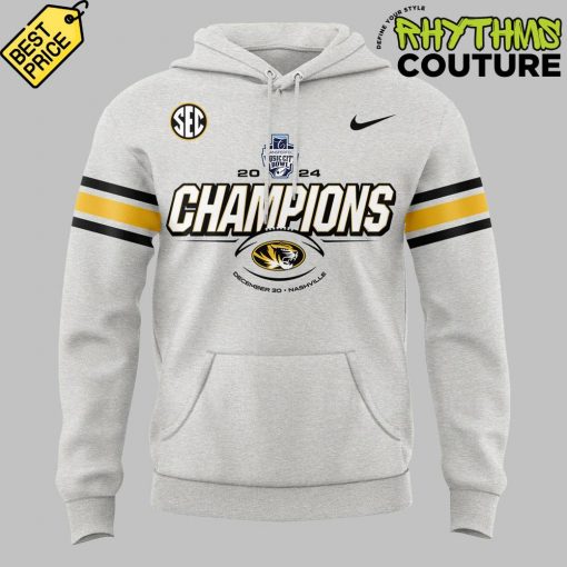 Missouri Tigers Transperfect Music City Bowl Champs Grey Hoodie