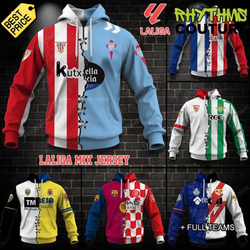 Mix 2 LALIGA Teams Select Any 2 Teams to Mix and Match Hoodie