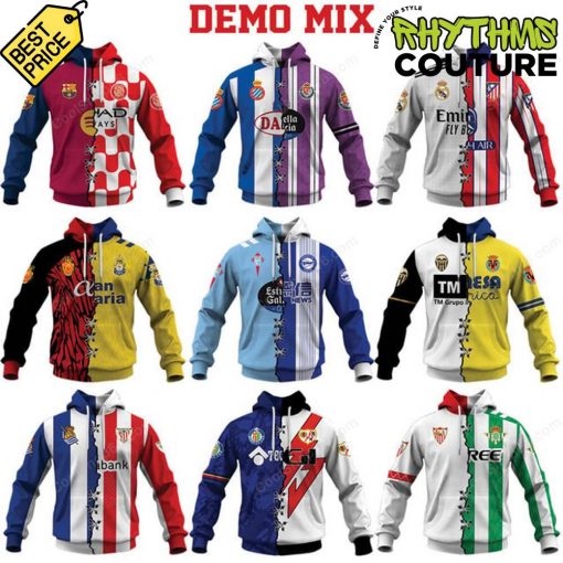 Mix 2 LALIGA Teams Select Any 2 Teams to Mix and Match Hoodie