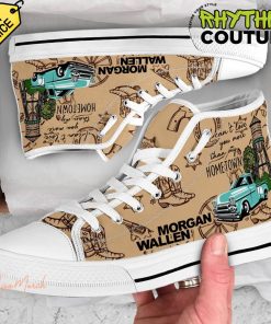 Morgan Wallen High Top Canvas Shoes