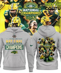 NDSU Bison 2024 NCAA FCS Football National Champions Limited Edition Grey Hoodie